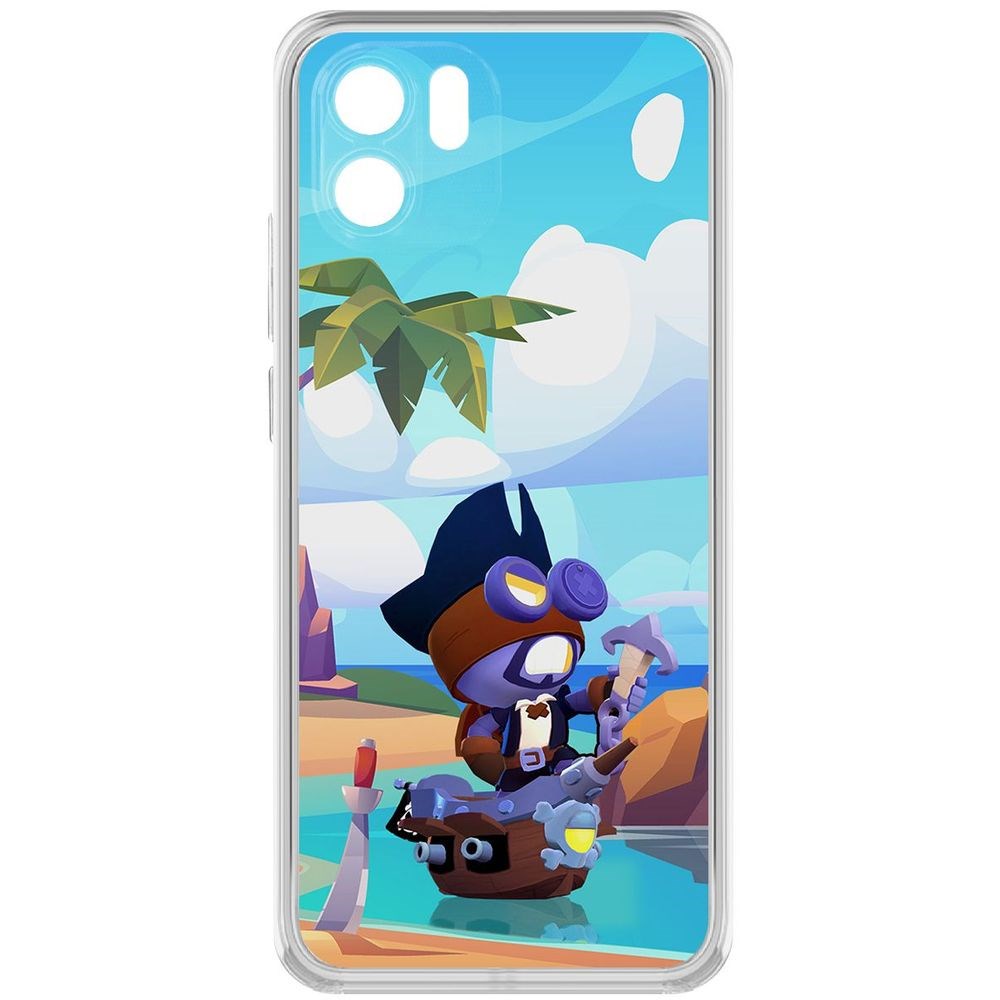 

Чехол-накладка Кейс Brawl Stars-Темный Корсар Карл для Xiaomi Redmi A1