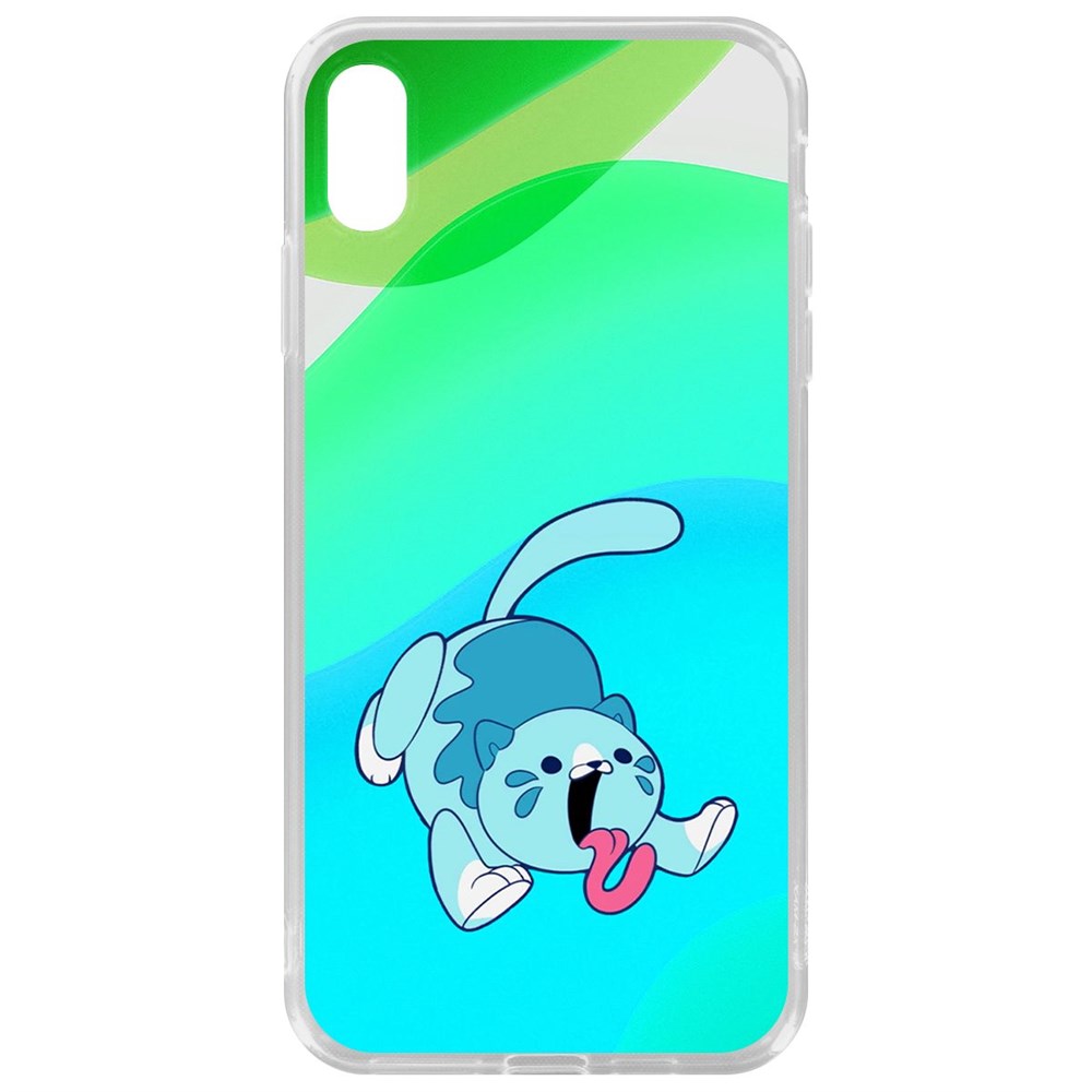 

Чехол-накладка Krutoff Clear Case Хаги Ваги - Конфетная Кошка для iPhone XS Max, Прозрачный