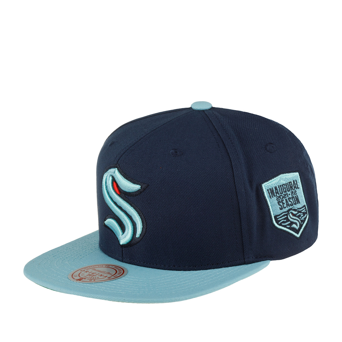 

Бейсболка унисекс Mitchell & Ness 6HSSLR22462-SKR Seattle темно-синяя/бирюзовая, Синий, 6HSSLR22462-SKR Seattle Kraken NHL