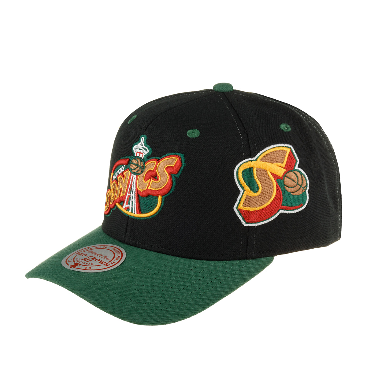 

Бейсболка унисекс Mitchell & Ness HHSS6729-SSUYYPP Seattle черная/зеленая, Черный, HHSS6729-SSUYYPP Seattle Supersonics NBA