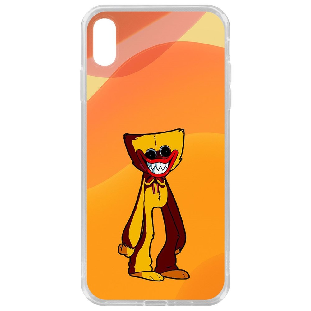 

Чехол-накладка Krutoff Clear Case Хаги Ваги Желтый для iPhone XS Max, Прозрачный