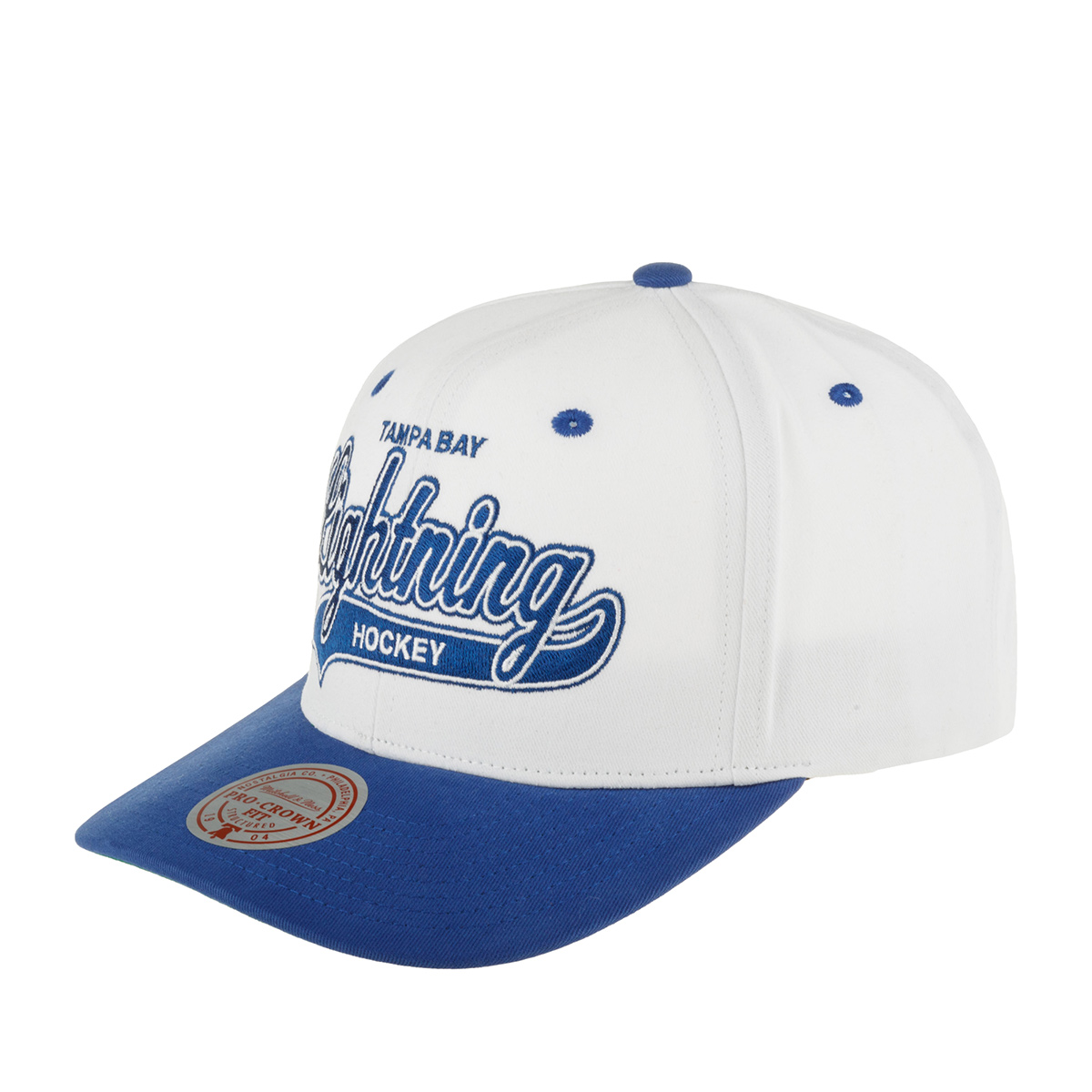 Бейсболка унисекс Mitchell & Ness HHSS7286-TBLYY Tampa Bay Lightning синяя/белая, one size