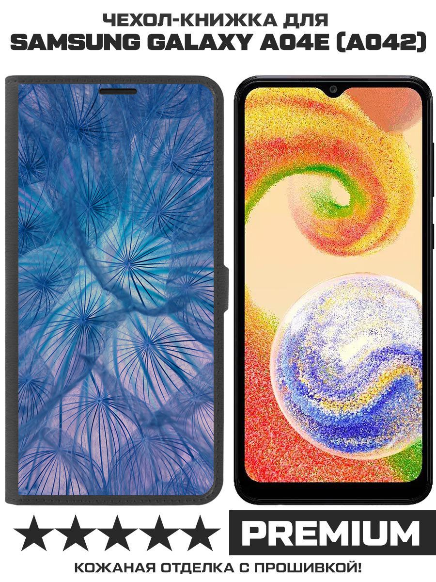 

Чехол-книжка Eco Book для Samsung Galaxy A04e (A042) Синий одуванчик (черный)