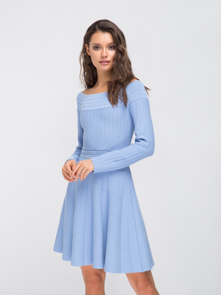 Платье женское Fors ТЕ19 голубое 42 RU