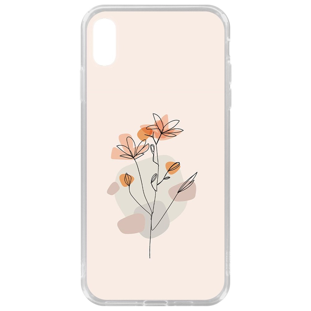 фото Чехол-накладка krutoff clear case ромашки для iphone xs max