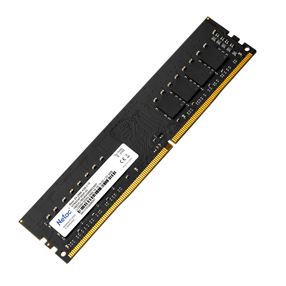 фото Оперативная память netac 4gb ddr4 2666mhz (ntbsd4p26sp-04)