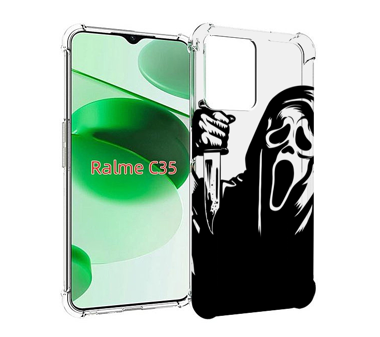 

Чехол MyPads крик-с-ножом для Realme C35 / Narzo 50A Prime, Прозрачный, Tocco
