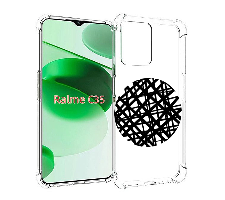 

Чехол MyPads круглая-абстракция для Realme C35 / Narzo 50A Prime, Прозрачный, Tocco