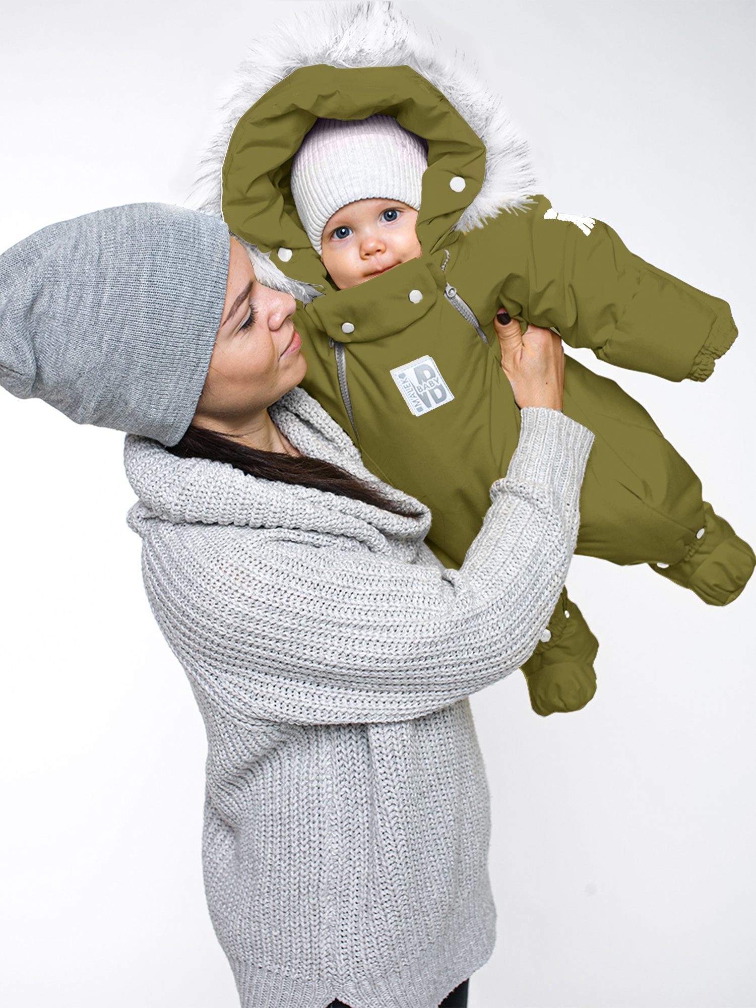 

Комбинезон-конверт MaLek BaBy 163ШМ/2, оливковый, 80, 163ШМ/2