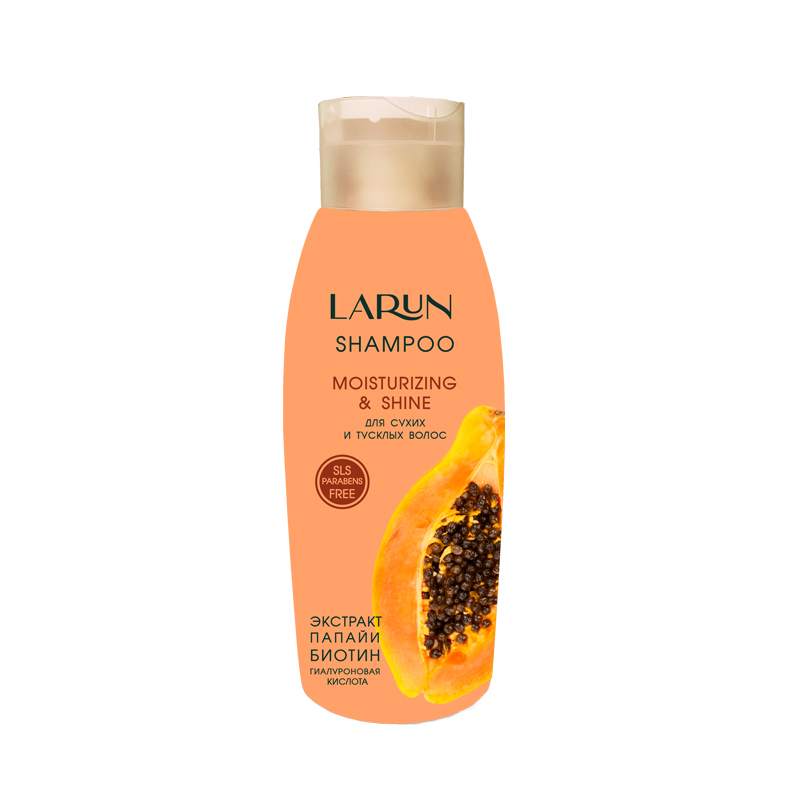 Шампунь для сухих и тусклых волос Larun Moisturizing & Shine 500 мл шампунь для сухих и тусклых волос larun moisturizing