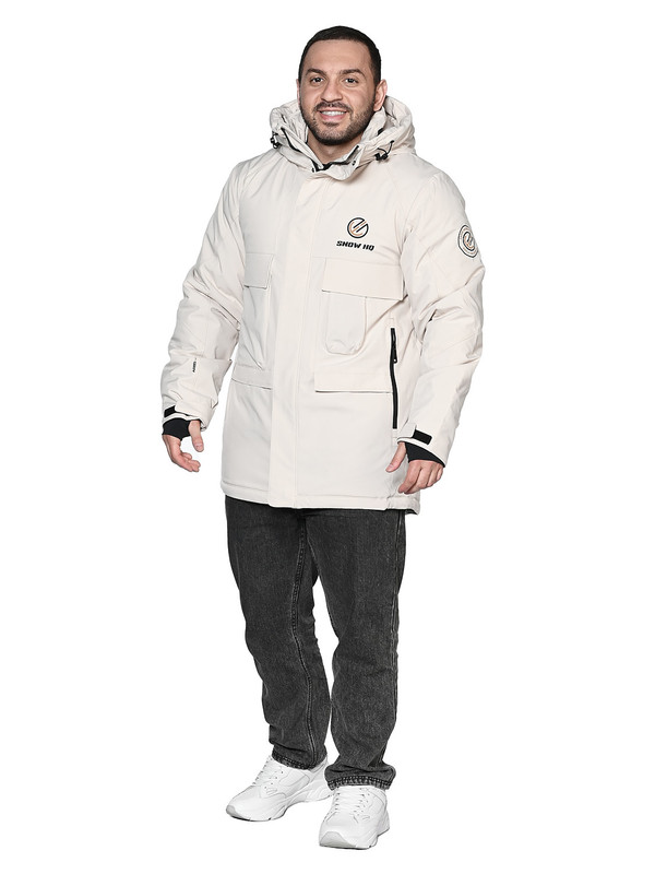

Куртка мужская SNOW HEADQUARTER A-8977 серая M, Серый, A-8977