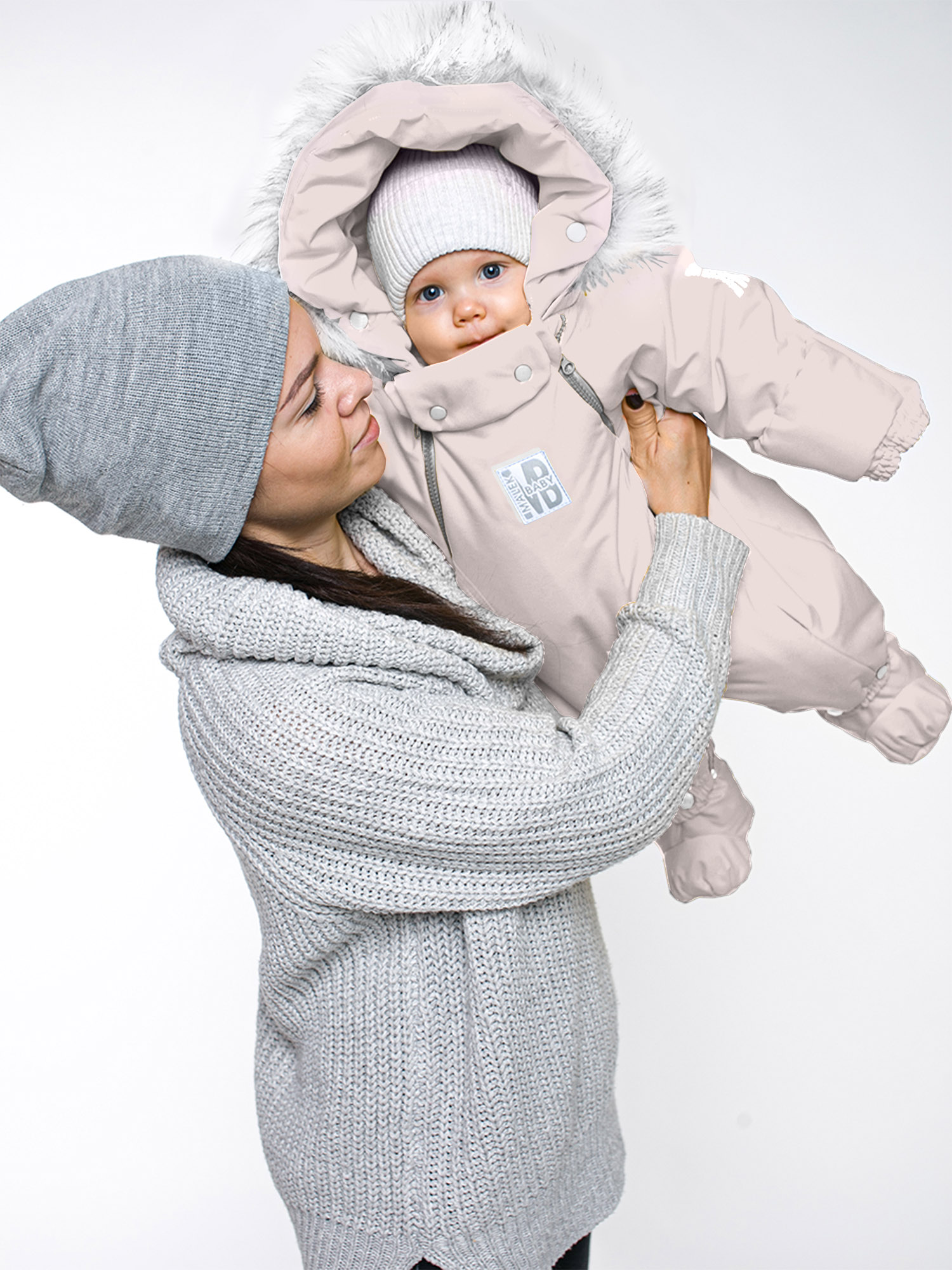

Комбинезон-конверт MaLek BaBy 163ШМ/2, светло-розовый, 68, 163ШМ/2