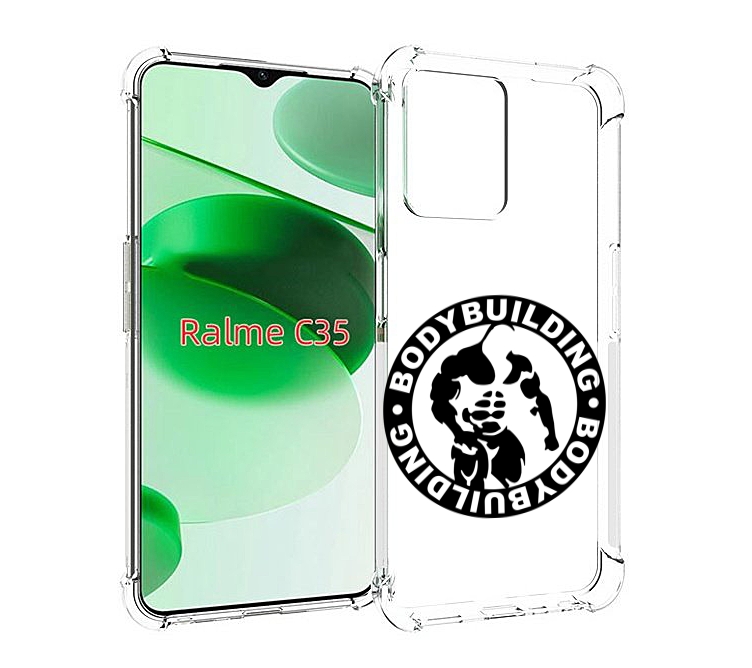 

Чехол MyPads бодибилдинг для Realme C35 / Narzo 50A Prime, Прозрачный, Tocco