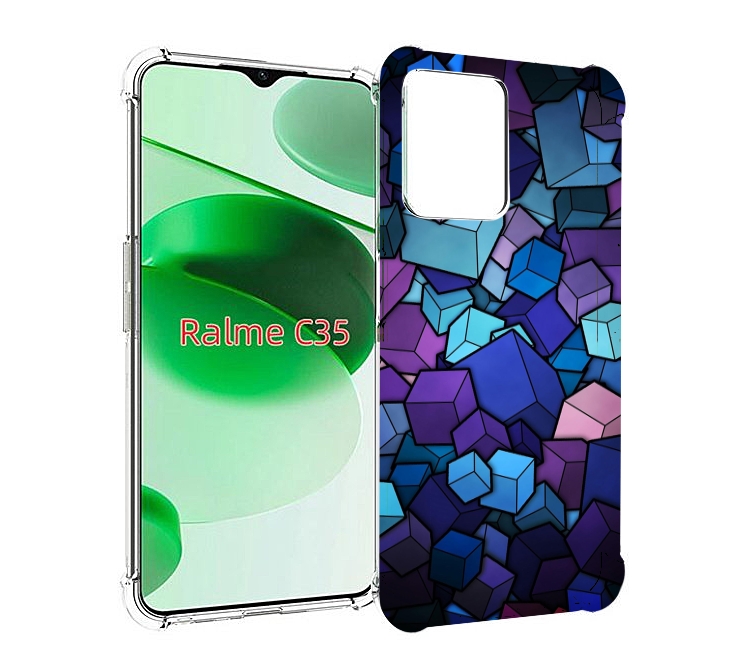 

Чехол MyPads лепестки для Realme C35 / Narzo 50A Prime, Прозрачный, Tocco