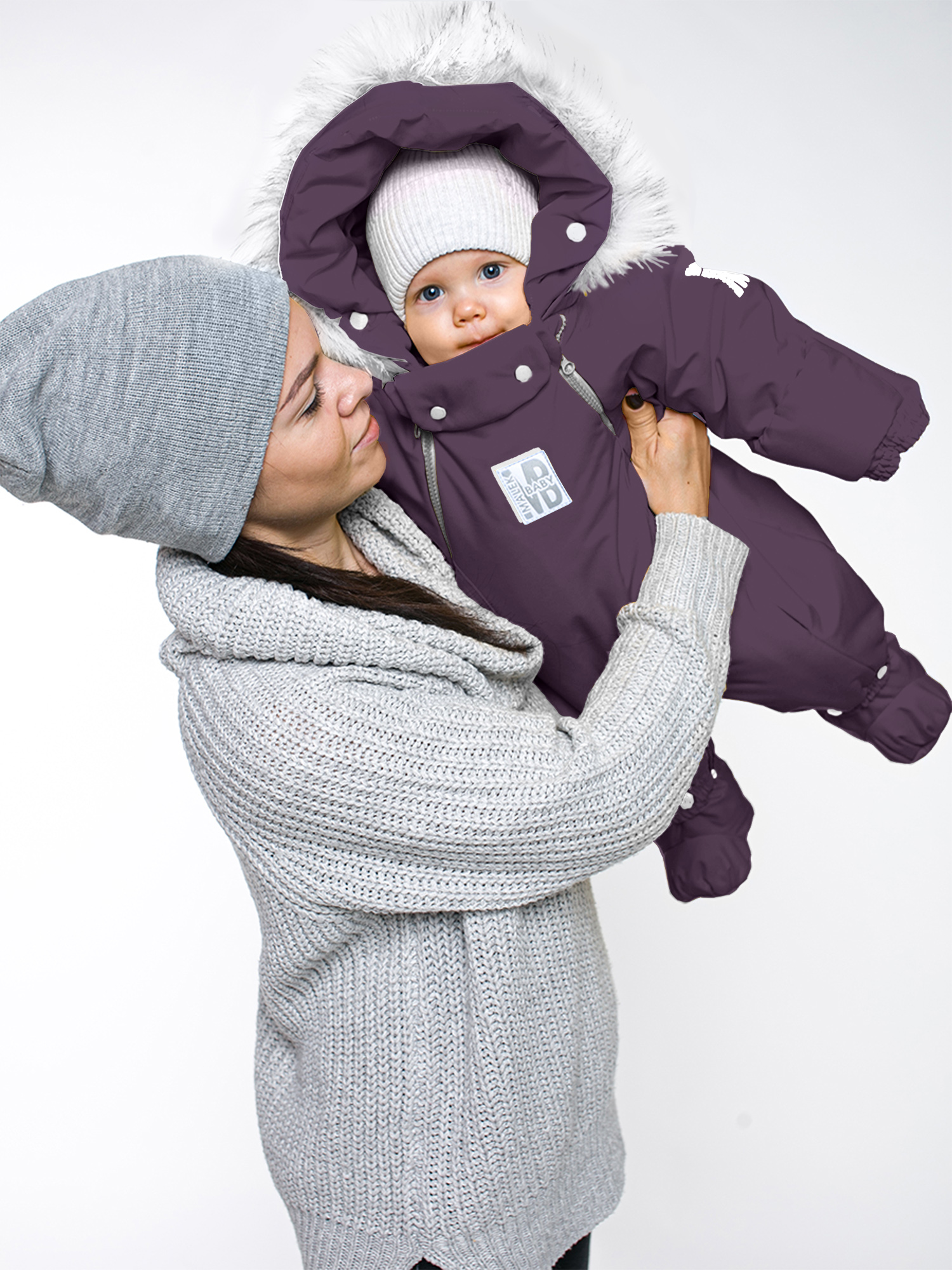 

Комбинезон-конверт MaLek BaBy 163ШМ/2, фиолетовый, 68, 163ШМ/2
