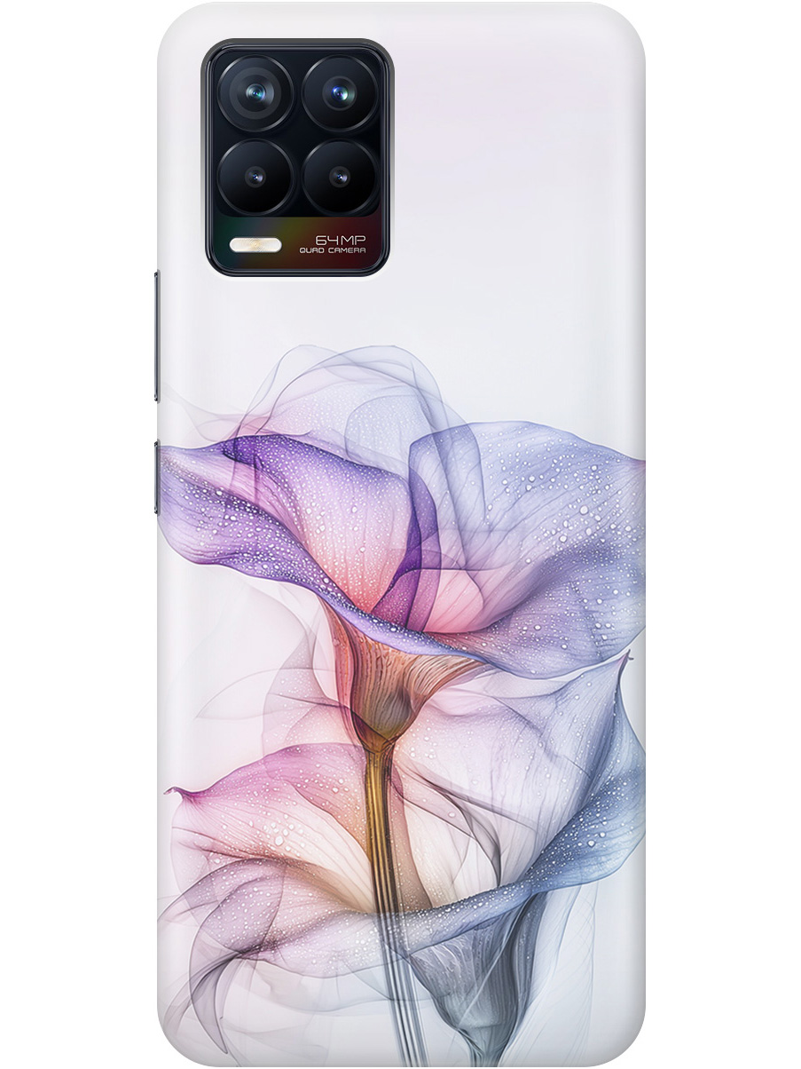 

Силиконовый чехол на Realme 8 / 8 Pro с принтом "Прозрачные калы", Прозрачный;белый;серый;фиолетовый, 732494021