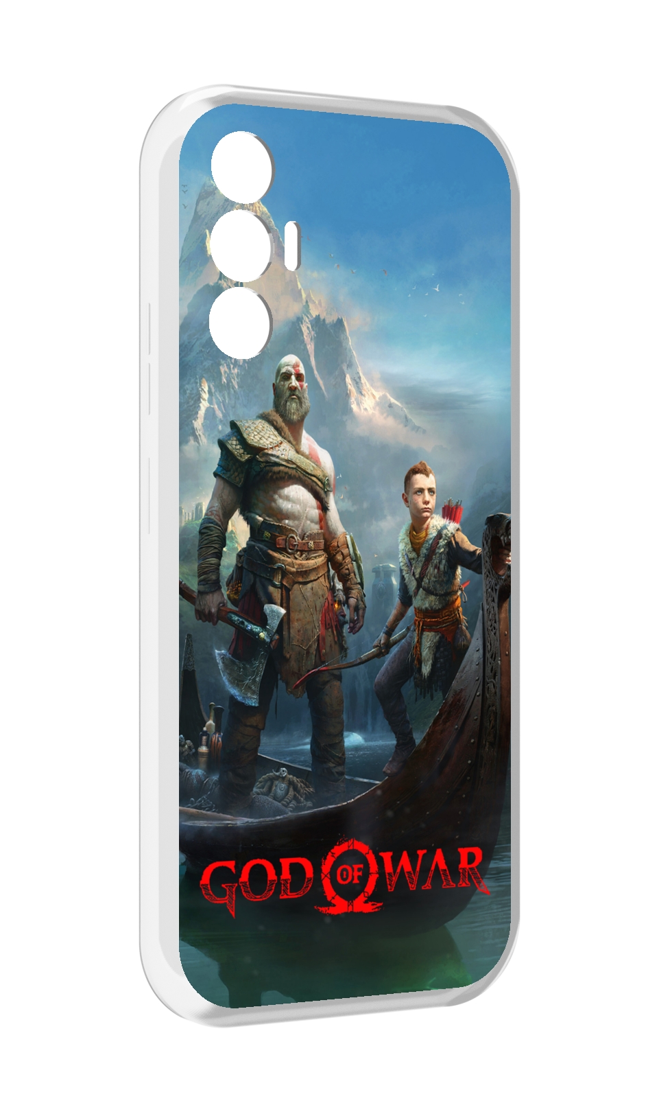 

Чехол MyPads God Of War Кратос Атрей для Tecno Pova 3, Прозрачный, Tocco