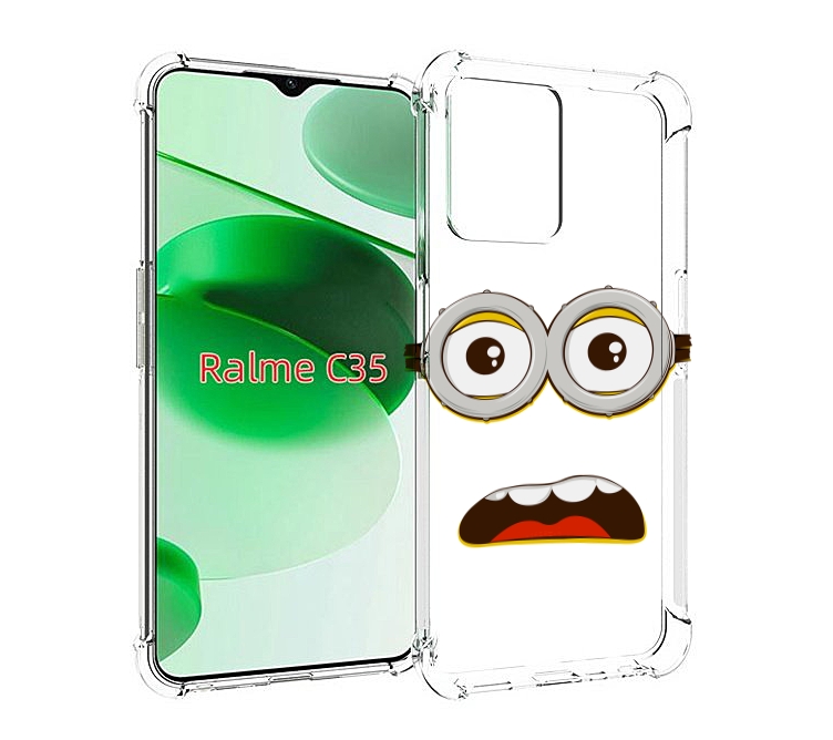 

Чехол MyPads лицо-миньона для Realme C35 / Narzo 50A Prime, Прозрачный, Tocco