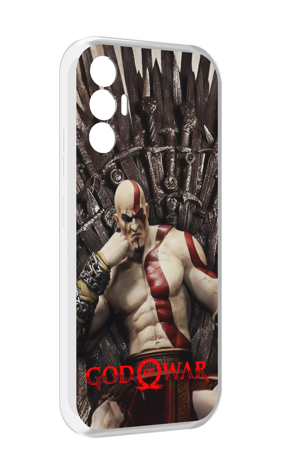 

Чехол MyPads God of War Кратос для Tecno Pova 3, Прозрачный, Tocco