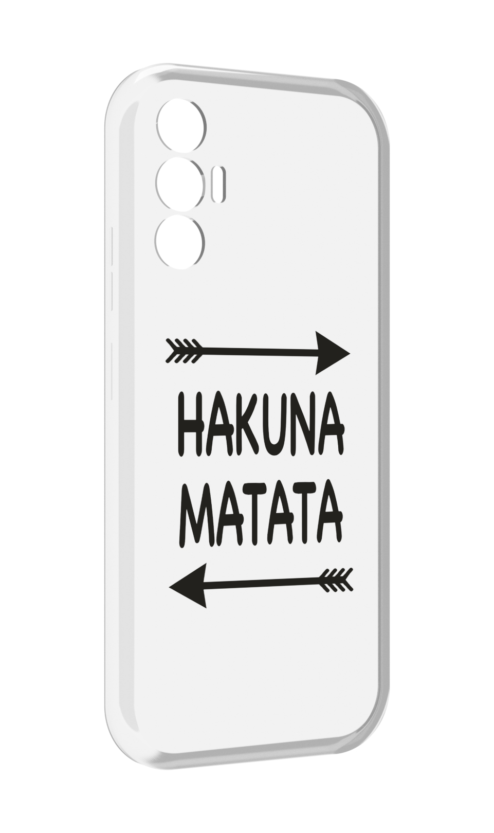 

Чехол MyPads Hakuna-Matata для Tecno Pova 3, Прозрачный, Tocco