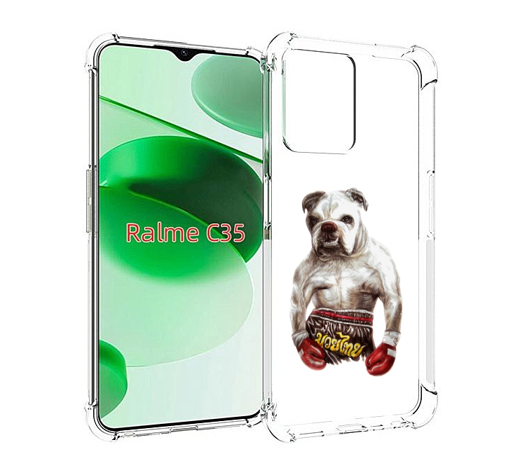 

Чехол MyPads боксер для Realme C35 / Narzo 50A Prime, Прозрачный, Tocco