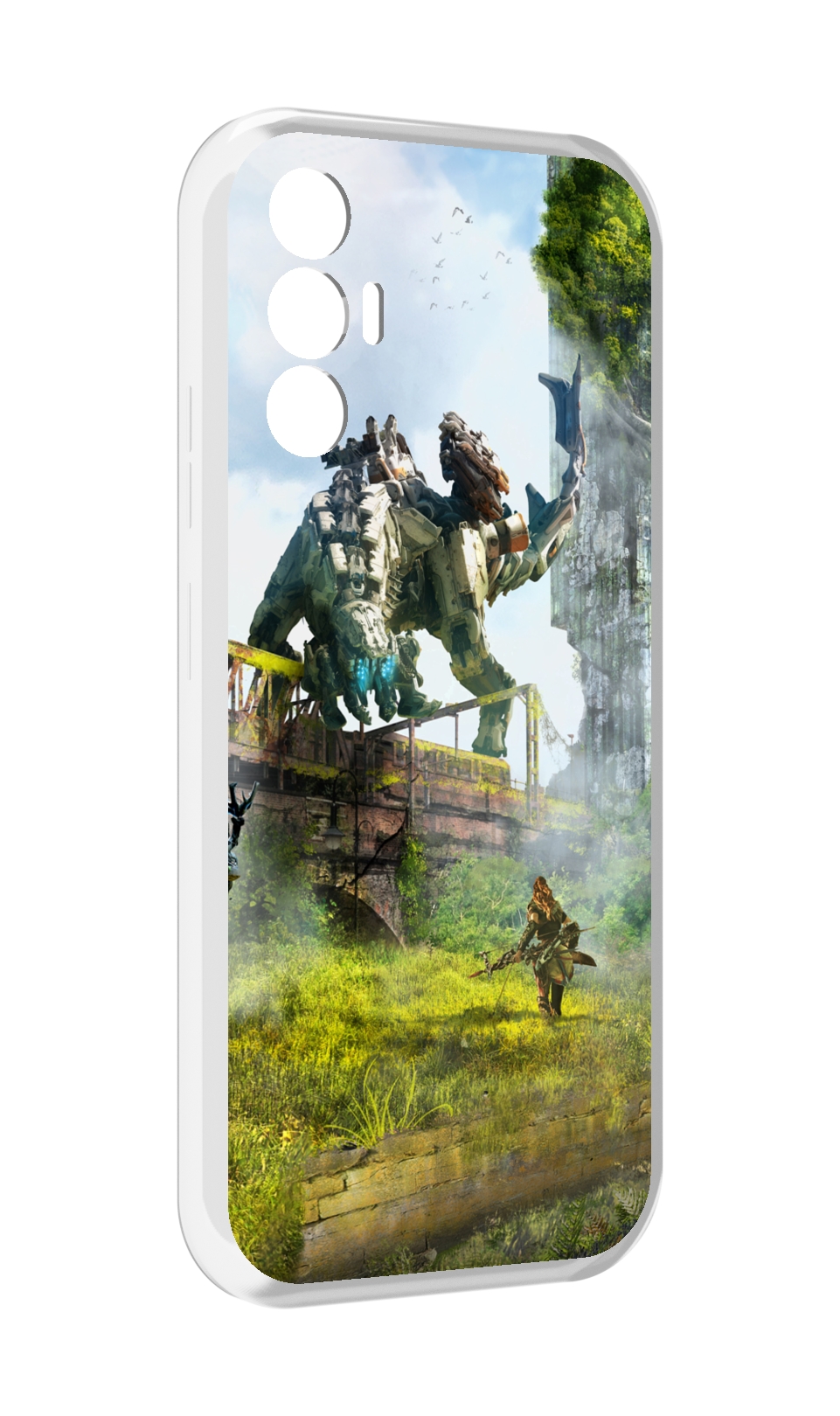 

Чехол MyPads Horizon Zero Dawn для Tecno Pova 3, Прозрачный, Tocco