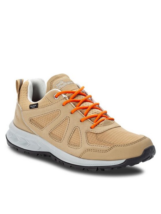 

Кроссовки женские Jack Wolfskin Woodland 2 Texapore Low W 4051341 бежевые 41 EU, Бежевый, Woodland 2 Texapore Low W 4051341