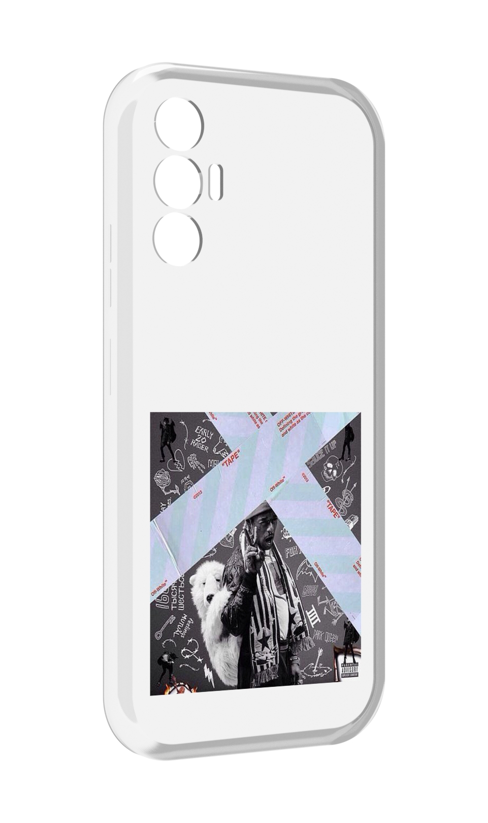 

Чехол MyPads Lil Uzi Vert - Luv Is Rage 2 для Tecno Pova 3, Прозрачный, Tocco