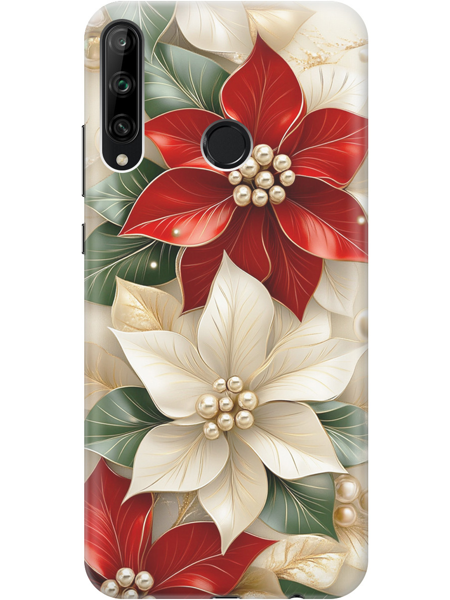 

Силиконовый чехол на Honor 9C / Huawei P40 Lite E с принтом "Цветы и бусы", Прозрачный;бежевый;красный, 722946221