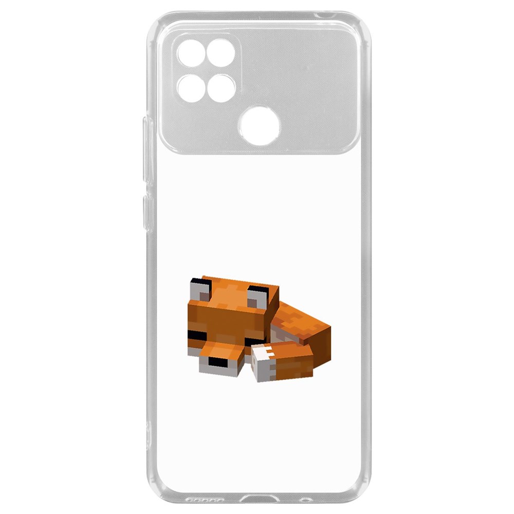 

Чехол-накладка Minecraft-Спящий Лисенок для Xiaomi Poco C40, Прозрачный
