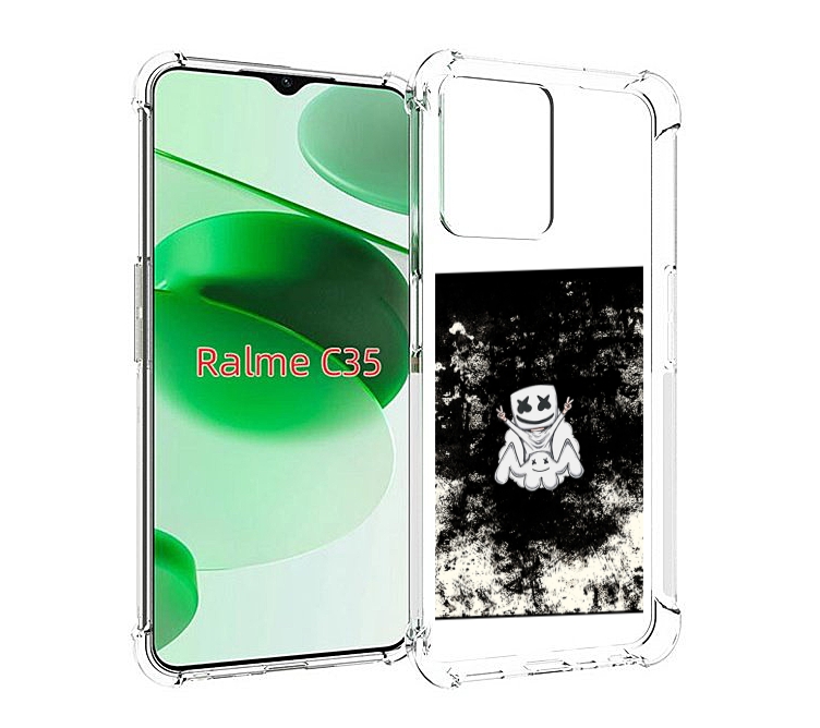 

Чехол MyPads маршмеллоу-френдс для Realme C35 / Narzo 50A Prime, Прозрачный, Tocco