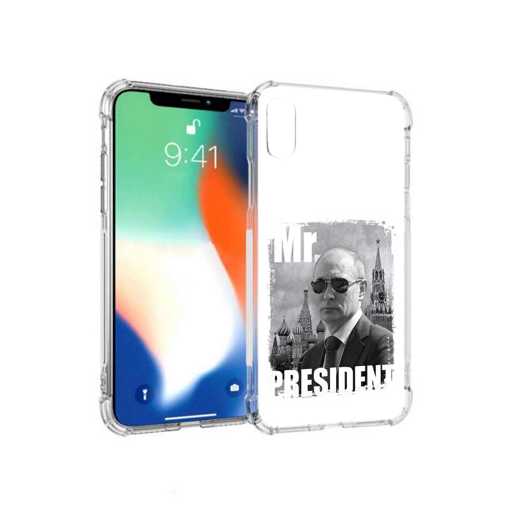 

Чехол MyPads Tocco для Apple iPhone XS Max Путин (PT117540.614.141), Прозрачный, Tocco