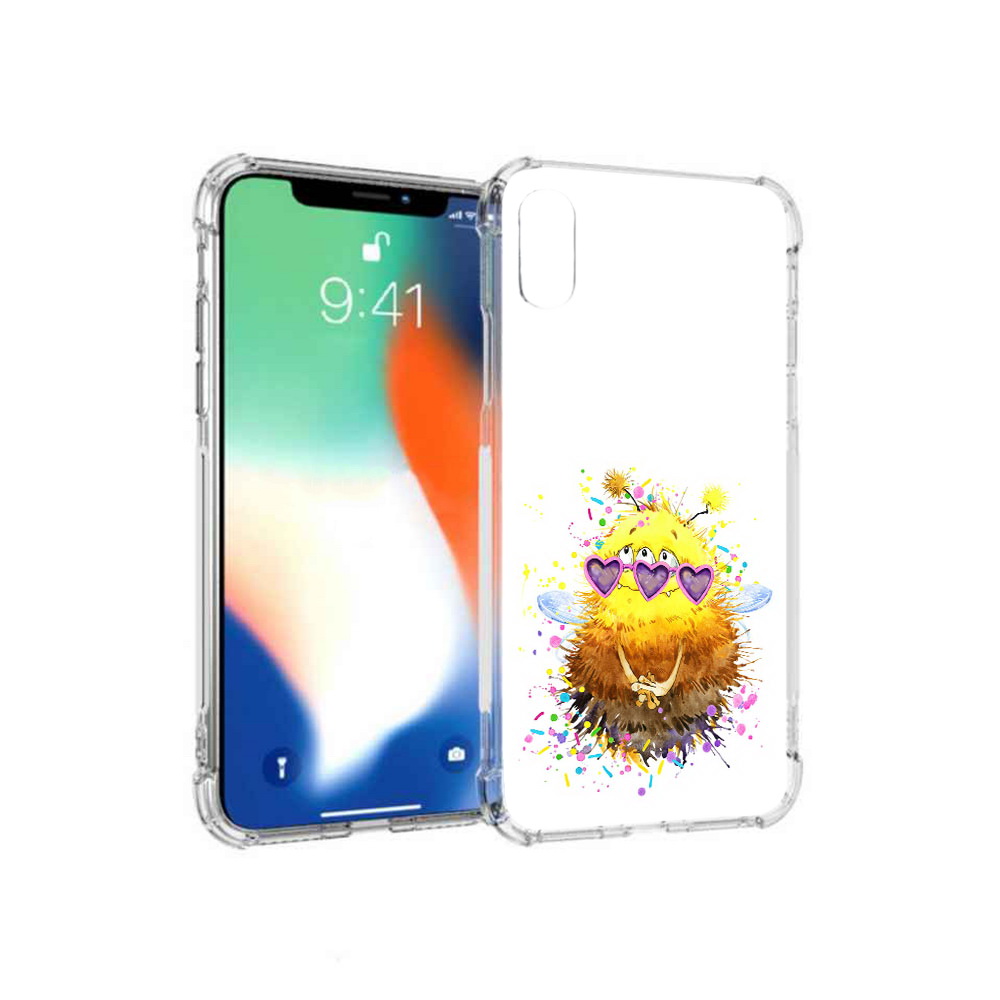 

Чехол MyPads Tocco для Apple iPhone XS Max Пушитый шмель (PT117540.614.143), Прозрачный, Tocco