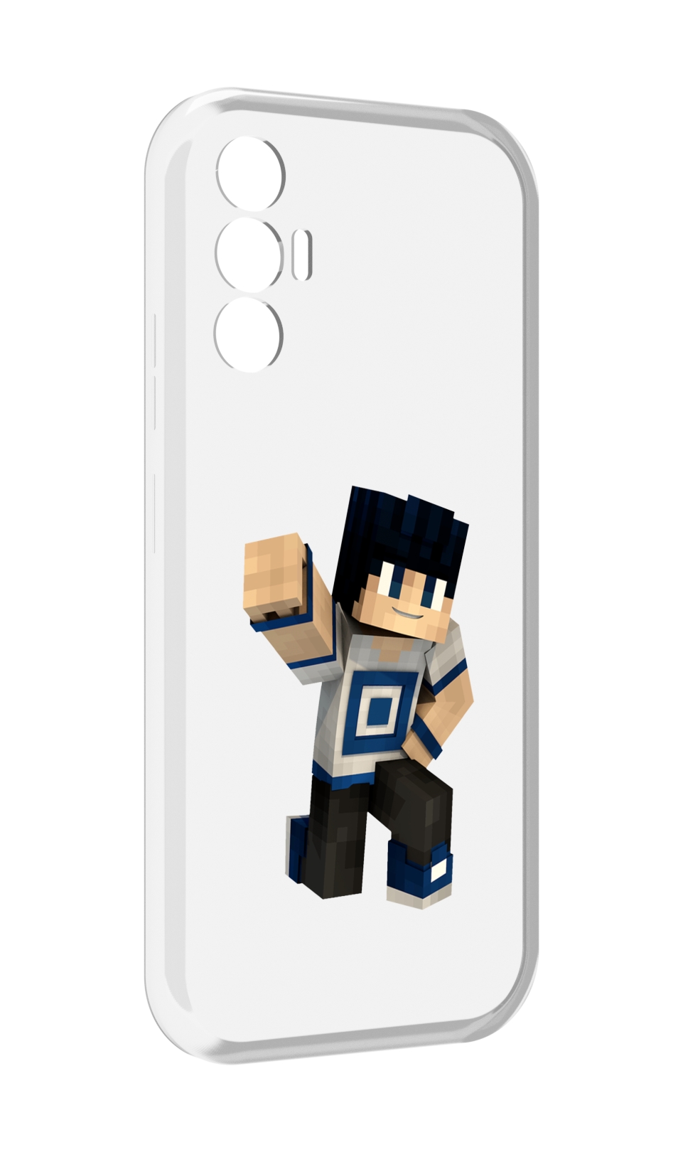 

Чехол MyPads Minecraft-1 для Tecno Pova 3, Прозрачный, Tocco