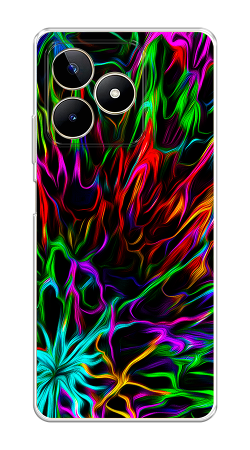 

Чехол на Realme C53 "Разноцветные разводы", Голубой;зеленый;оранжевый, 2514650-3