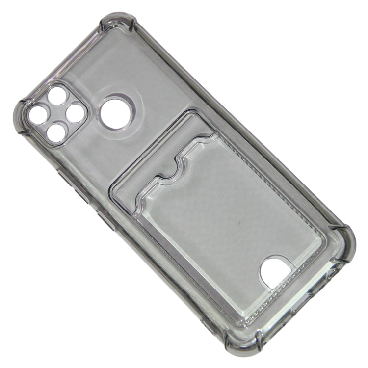 

Чехол Realme C25 (RMX3191), C25s (RMX3195) силиконовый с картхолдером Shockproof, Черный