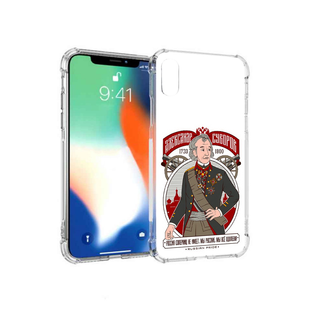 

Чехол MyPads Tocco для Apple iPhone XS Max Суворов (PT117540.614.164), Прозрачный, Tocco