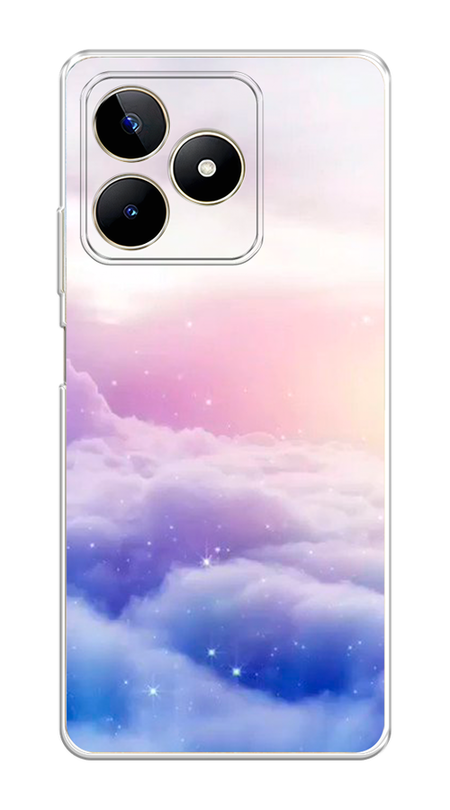 

Чехол на Realme C53 "Небеса", Голубой;белый;розовый, 2514650-2