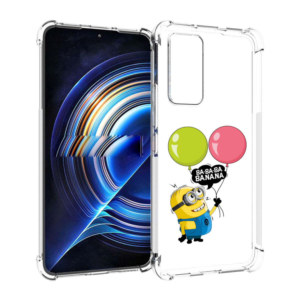 

Чехол MyPads миньон-с-шариками для Tecno Camon 19 Neo, Прозрачный, Tocco