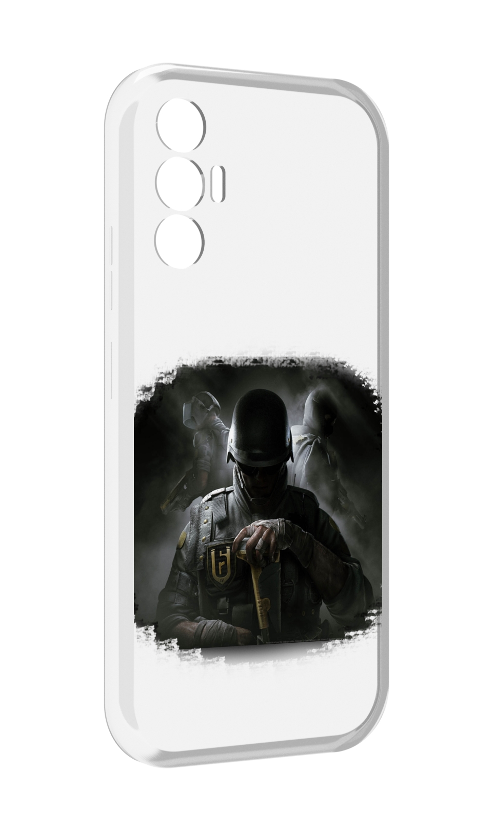 

Чехол Mypads Rainbow Six Siege Для Tecno Pova 3, Прозрачный, Tocco