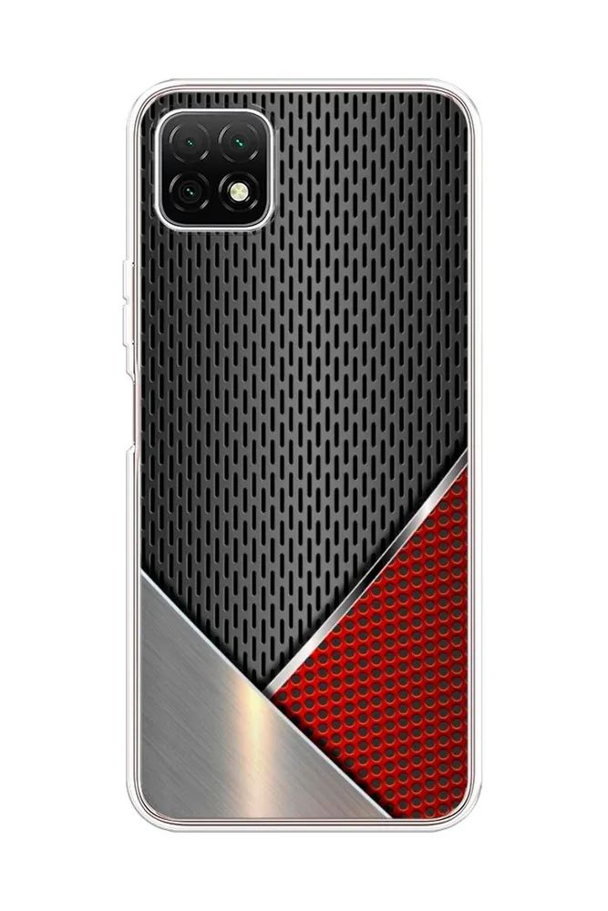 

Силиконовый чехол "Стальной металл" на Wiko T3 / Вико Т3, Разноцветный