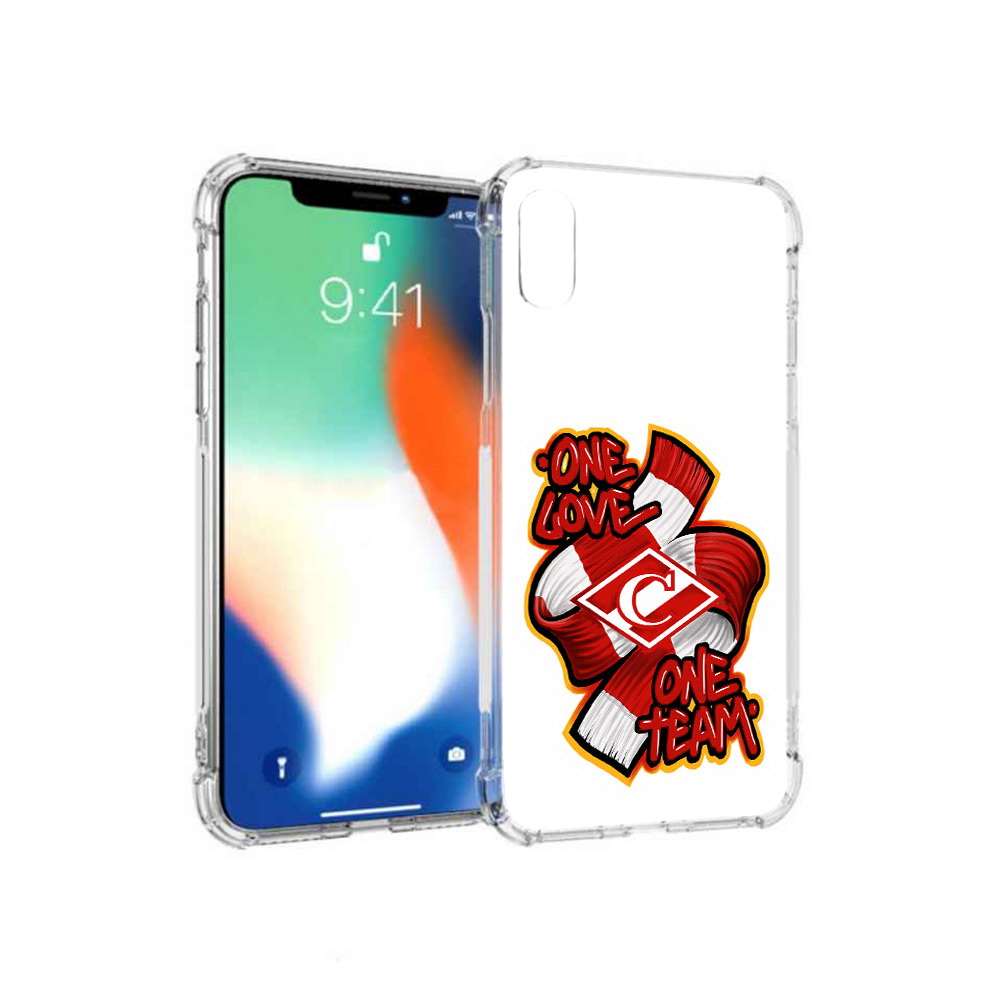 

Чехол MyPads Tocco для Apple iPhone XS Max ФК спарак 1 любовь (PT117540.614.184), Прозрачный, Tocco