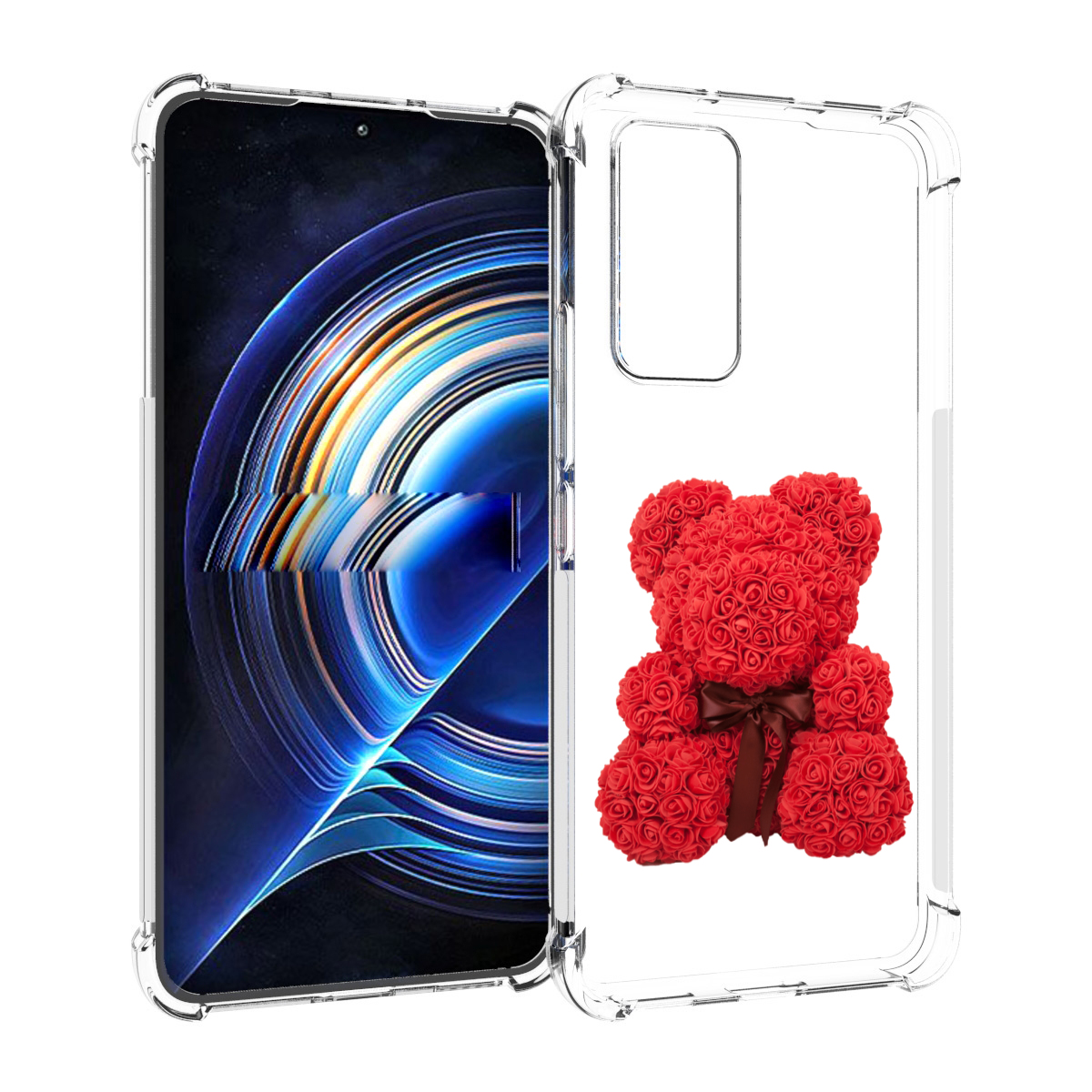 

Чехол MyPads мишка-из-розочек для Tecno Camon 19 Neo, Прозрачный, Tocco