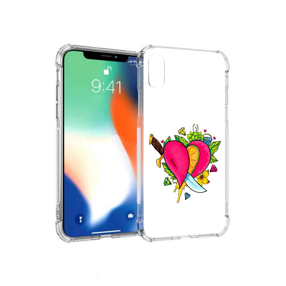 

Чехол MyPads Tocco для Apple iPhone XS Max Фруктовое сердце (PT117540.614.188), Прозрачный, Tocco