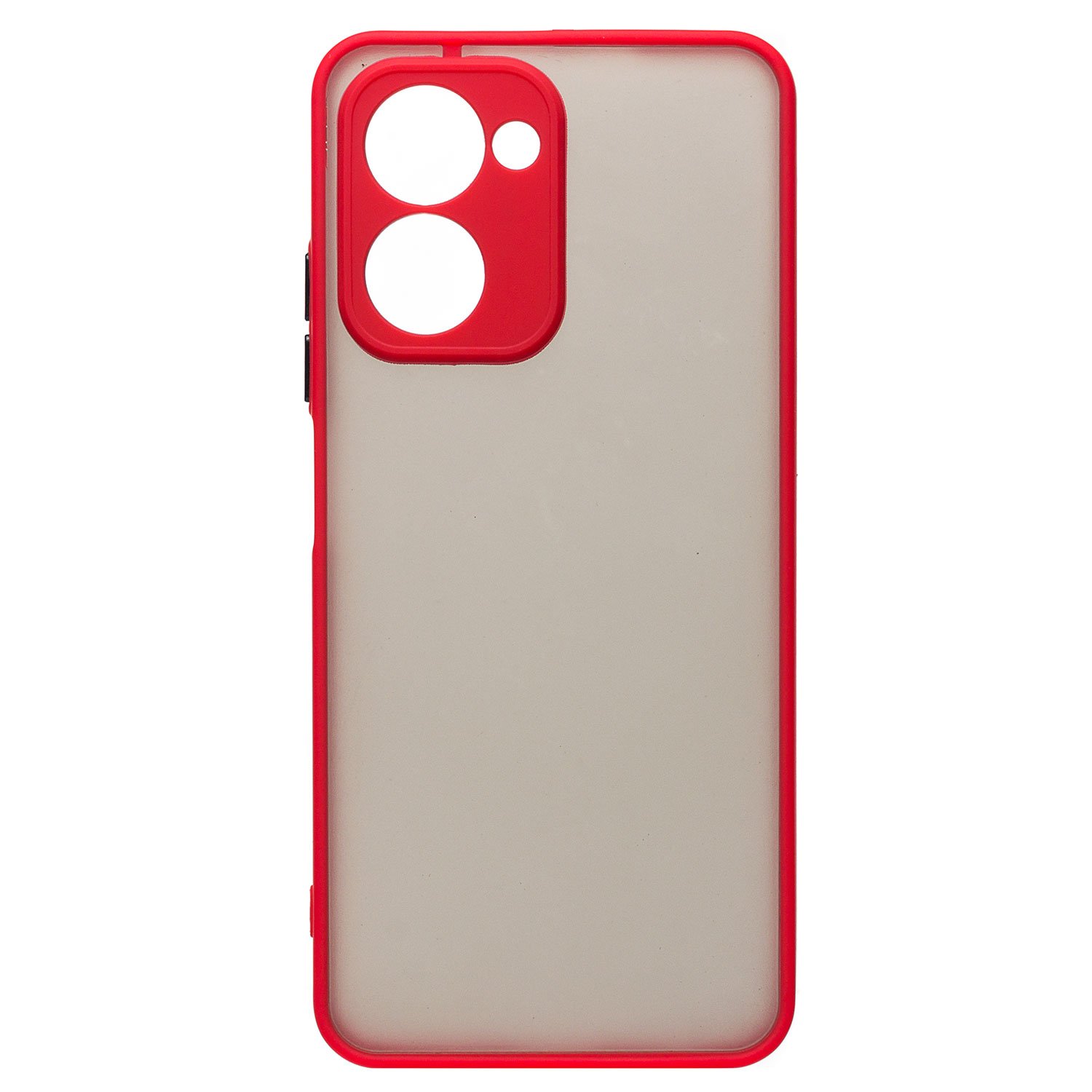 

Чехол Realme C33 (RMX3624) пластиковый с окантовкой <красный>