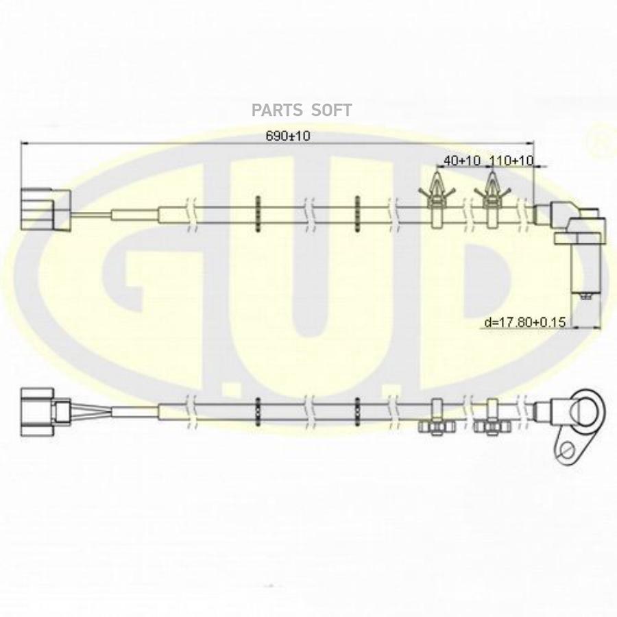 Датчик Задн Прав GUD GABS02603