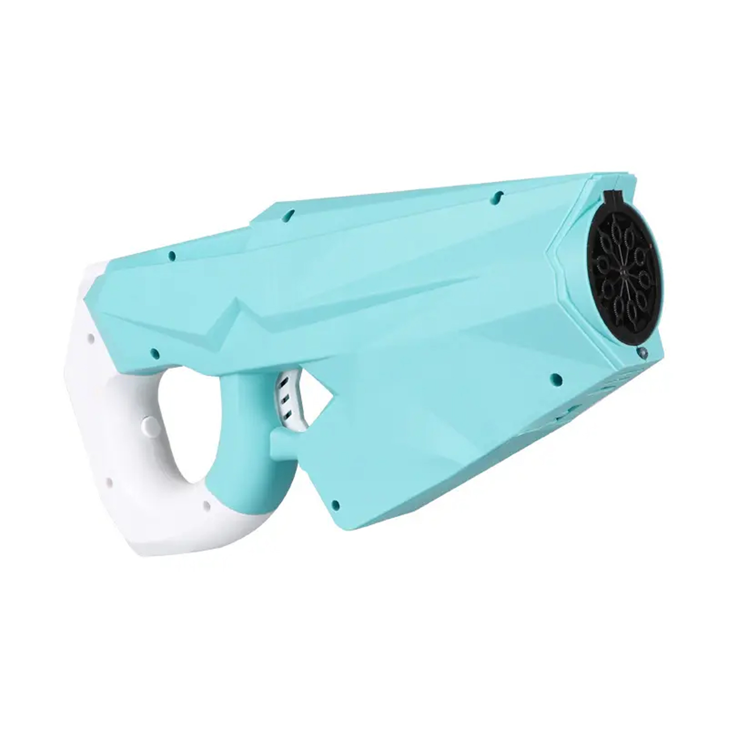 Генератор мыльных пузырей Nano Shot Мыльный пистолет с раствором и подсветкой, голубой