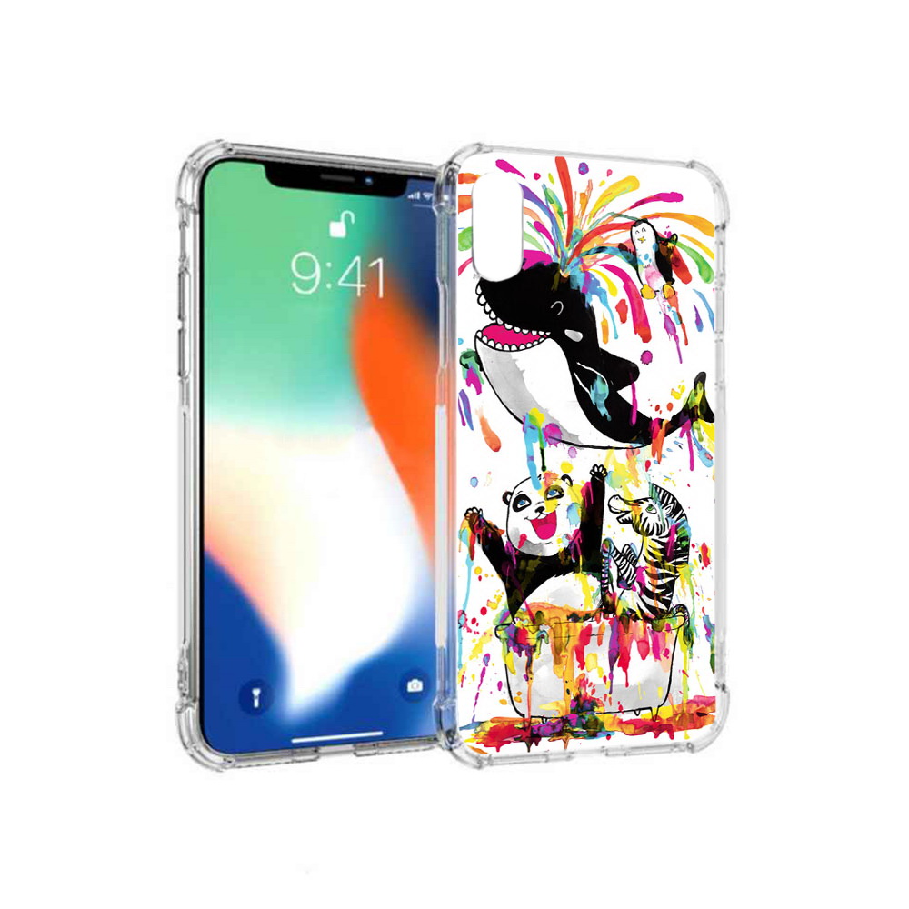 

Чехол MyPads Tocco для Apple iPhone XS Max Хиппи кит (PT117540.614.191), Прозрачный, Tocco