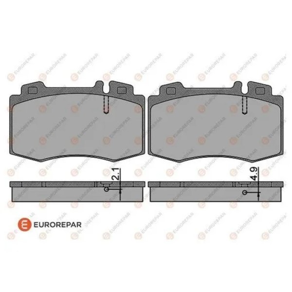 

EUROREPAR 1623059380 Колодки тормозные дисковые MERCEDES-BENZ C-CLASS (W203) C 180 Kompres