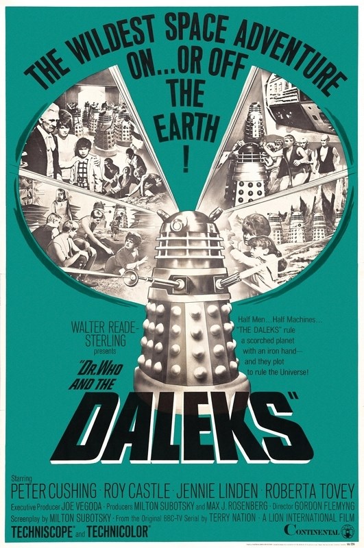 

Постер к фильму "Доктор Кто и Далеки" (Dr. Who and the Daleks) Оригинальный 68,6x104,1 см